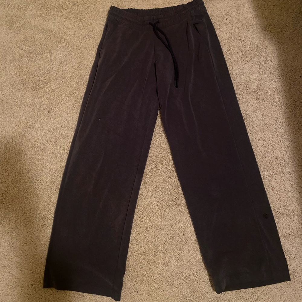 Athleta Gray Wide-Leg Pants-Size SP
